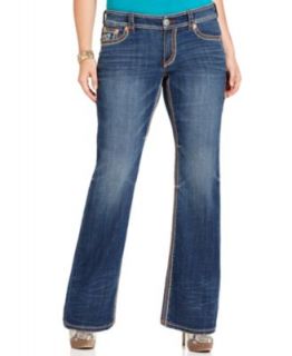 Silver Jeans Plus Size Jeans, Frances Curvy Fit Bootcut, Dark Wash