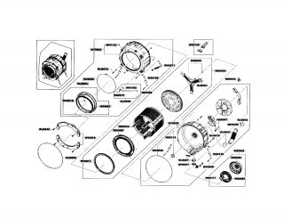 SAMSUNG Washer Main Parts  Model WF409ANW/XAA  PartsDirect
