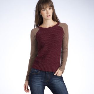 Pull bicolore encolure arrondie manches longues La Redoute Creation 