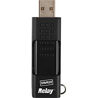 Staples Relay 32GB USB 2.0 USB Flash Drive (Black)  