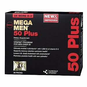 Buy GNC Mens Mega Men 50 Plus Vitapak, Packs & More  drugstore 