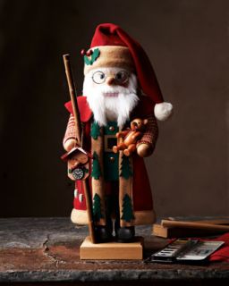 Ulbricht Nutcracker Santa in Bordeaux   The Horchow Collection
