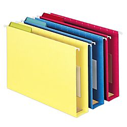 Smead Box Bottom Hanging Folders Legal Size Assorted Colors Pack Of 25 