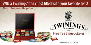 Twinings Tea Chest Sweepstakes   Vitacost 