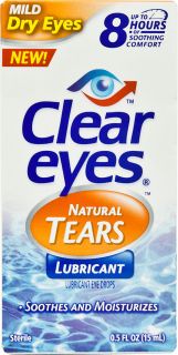 Clear Eyes Natural Tears Lubricant Mild Dry Eyes    0.5 fl oz 