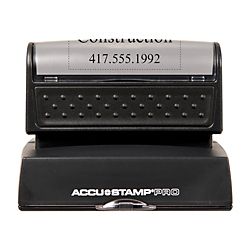 ACCU STAMP 50percent Recycled PRO Pre Inked Stamp With Microban 1 916 