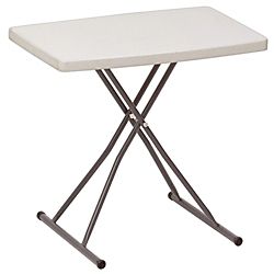 Realspace Folding Table Molded Plastic Top 25 28 H x 26 W x 18 D Gray 