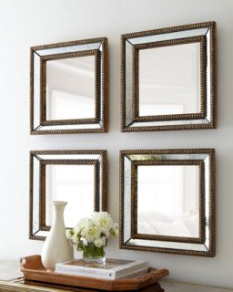 Two Norlina Square Wall Mirrors   The Horchow Collection