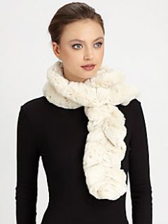 Donna Salyers for    Faux Fur Couture Ruffled Scarf