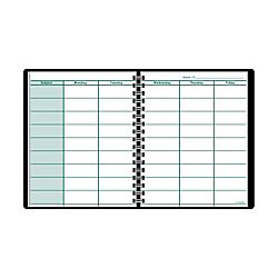 AT A GLANCE Undated Teachers Planner 8 14 x 10 78 Black by Office 