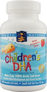 Nordic Naturals Childrens DHA Strawberry    360 Chewable Tablets 