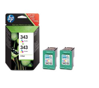 HP 343 Tri colour Ink Cartridge Twin Pack Deals  Pcworld