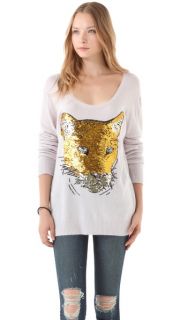 Wildfox Sequin Lion Friend Sweater  