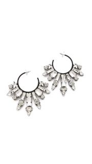 Noir Jewelry Nightfall Hoop Earrings  