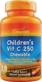 Thompson Chlidrens Vitamin C Chewables Fruit Punch    250 mg   90 