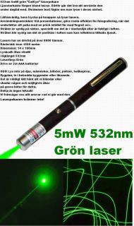 Ny 5mW 532nm CatEye Grön Laser Laserpekare Laserpenna på Tradera.