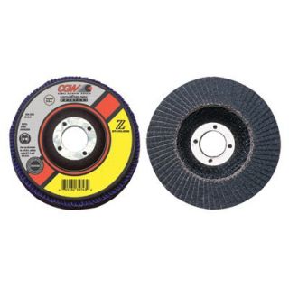 CGW Abrasives Flap Discs, Z Stainless, XL   4 1/2x5/8 11 zs 80 t27 xl 