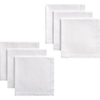 Set of 6 Classic White Dinner Napkins Available in White $29.95