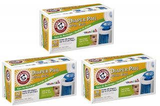 Munchkin A&H Diaper Pail Refill   3 Pack   