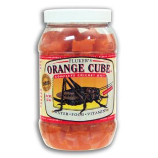Home Reptile Food Flukers Orange Cube Complete Cricket Diet