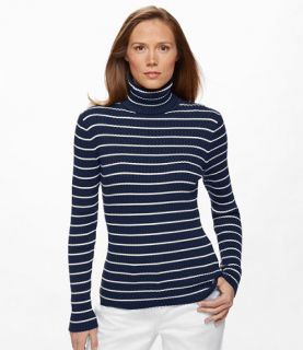 Ribbed Cotton Sweater, Turtleneck Sweaters   at L.L 