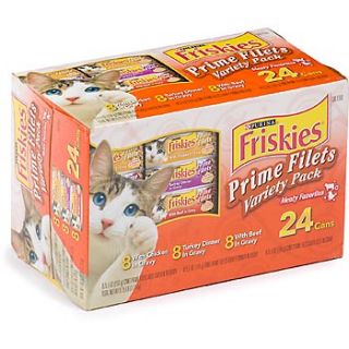 Friskies Prime Fillets Meaty Favorites Variety Pack Canned Cat Food at 