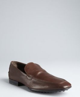 Dark Brown Leather Loafers  