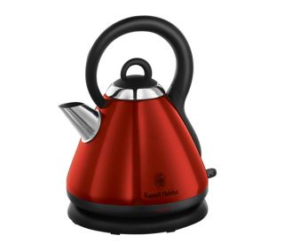 Buy RUSSELL HOBBS Heritage Cordless Kettle   Red  Free Delivery 