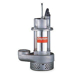 DAYTON ELECTRIC MANUFACTURING CO. Sump Pump, Stainless 1/2 HP, 4.7 