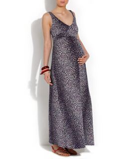 Blue (Blue) Heavenly Bump Leopard Print Maxi Dress  254361540  New 