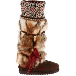 Muk Luks Womens Lola Tall Faux Fur Boots with Knit Cuffs  Meijer