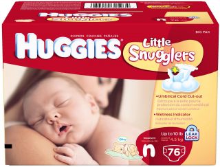 Huggies Little Snugglers Newborn Diapers 76ct.   