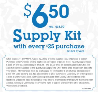 50 Supply Kit with every $25 purchase   Select Styles   Reg $14.50 