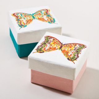 Bali Butterfly Small Jewelry Gift Boxes, Set of 2  World Market