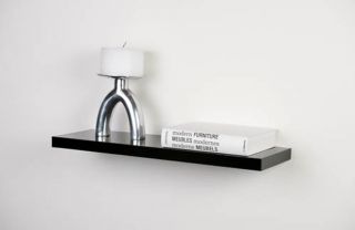 Home of Style Floating Shelf   Black High Gloss   60X25cm from 