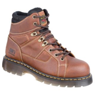 Dr. Martens 6 Ironbridge Steel Toe Work Boots, Teak   573179, Work 