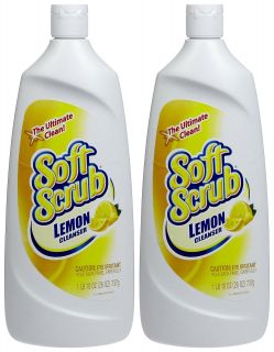 Soft Scrub Cleanser, Lemon, 26 oz 2 pack   