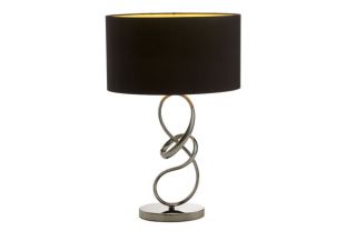 Squiggle   Table Lamp   Black Chrome from Homebase.co.uk 