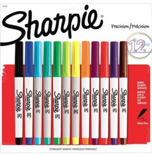 Sharpie Ultra Fine Point Marker 12/cd at Golfsmith