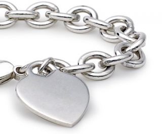 Heart Tag Bracelet in Sterling Silver  Blue Nile