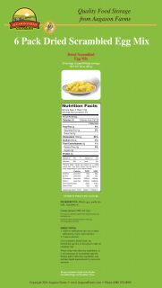 Augason Farms Scrambled Egg Mix, 9 Oz. Can, 6 Pk (Augason Farms)  BJ 