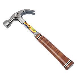 Estwing Leather Handle Claw Hammer 20oz  Screwfix