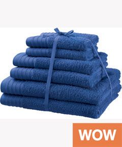 Piece Towel Bale   Storm Blue from Homebase.co.uk 