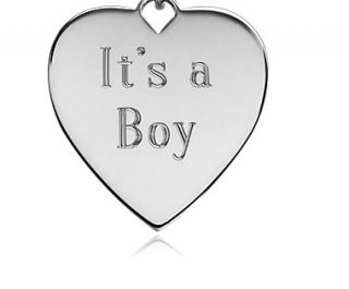 Its A Boy Charm in Sterling Silver  Blue Nile