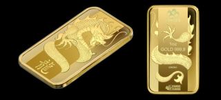 Lunar Dragon Bars Harrods Gold Bullion 