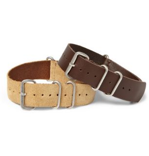Timex x J.Crew Set of Two Suede and Leather Watch Straps  MR PORTER