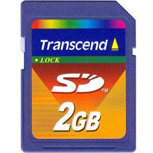 Transcend 2GB Secure Digital Memory Card Transcend TS2GSDC