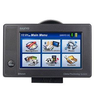 Sanyo Easy Street NVM 4050 4 Touchscreen Portable Bluetooth Sanyo NVM 