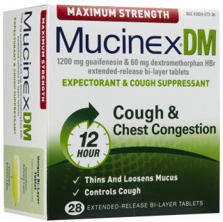 Mucinex DM Max Strength Expectorant & Cough Suppressant   
