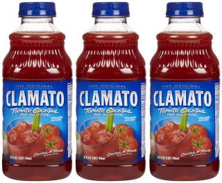 Motts Clamato Juice, 32 oz, 3 Pack   